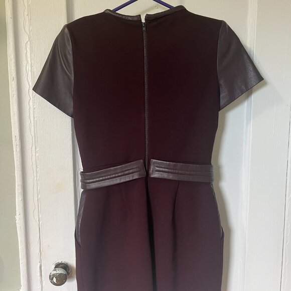 The Kooples Women's Burgundy and Brown Dress - Picture 9 of 10